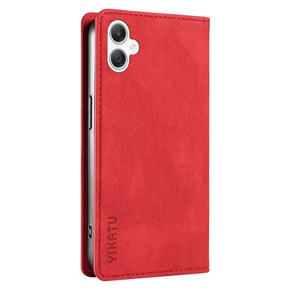 YIKATU YK-004 For Samsung Galaxy A06 Case Leather Skin-Touch Phone Cover Magnetic Auto-Absorbed