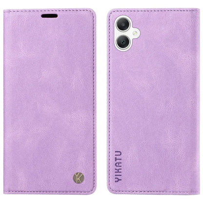 YIKATU YK-004 For Samsung Galaxy A06 Case Leather Skin-Touch Phone Cover Magnetic Auto-Absorbed