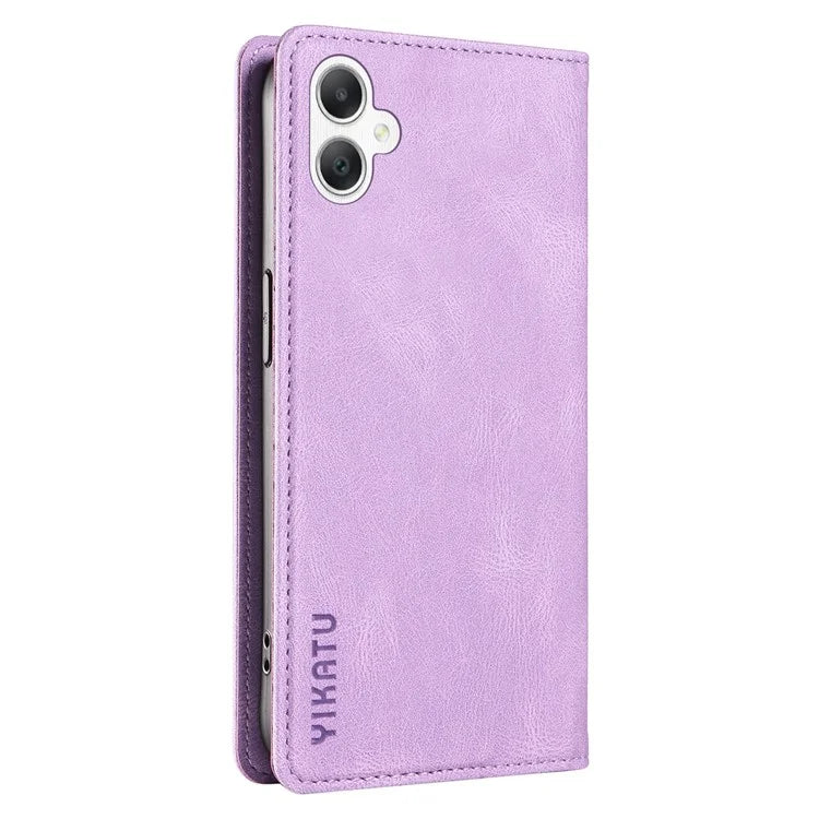 YIKATU YK-004 For Samsung Galaxy A06 Case Leather Skin-Touch Phone Cover Magnetic Auto-Absorbed