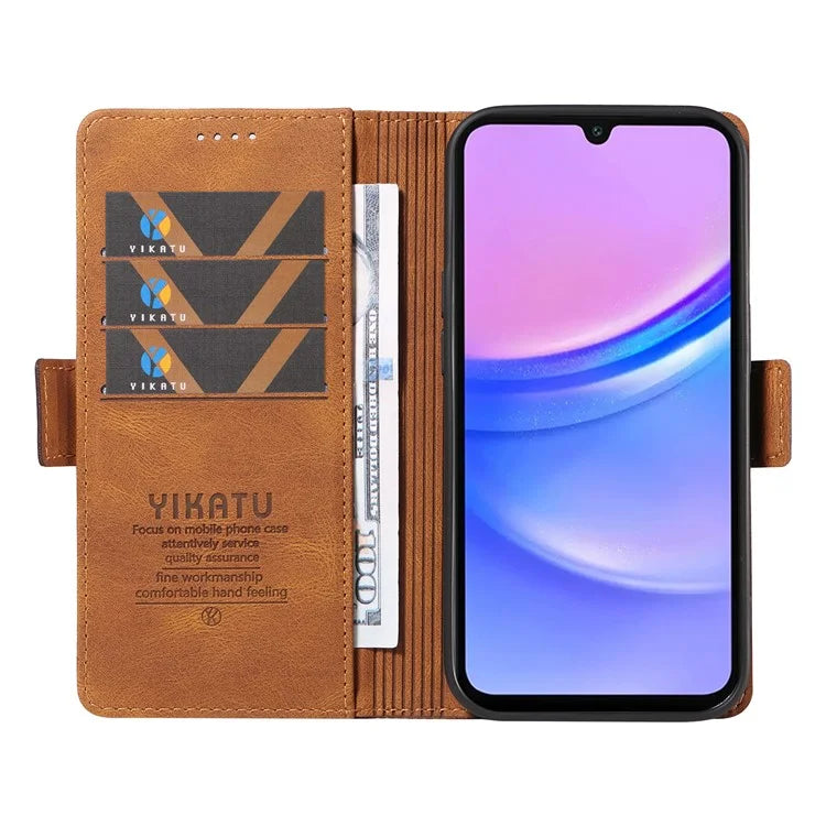YIKATU YK-005 For Samsung Galaxy A16 5G Case PU Leather Wallet Phone Cover Skin Touch Feeling