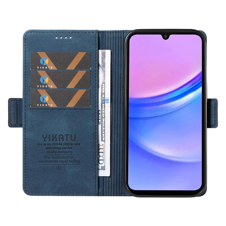 YIKATU YK-005 For Samsung Galaxy A16 5G Case PU Leather Wallet Phone Cover Skin Touch Feeling