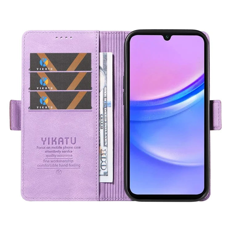 YIKATU YK-005 For Samsung Galaxy A16 5G Case PU Leather Wallet Phone Cover Skin Touch Feeling