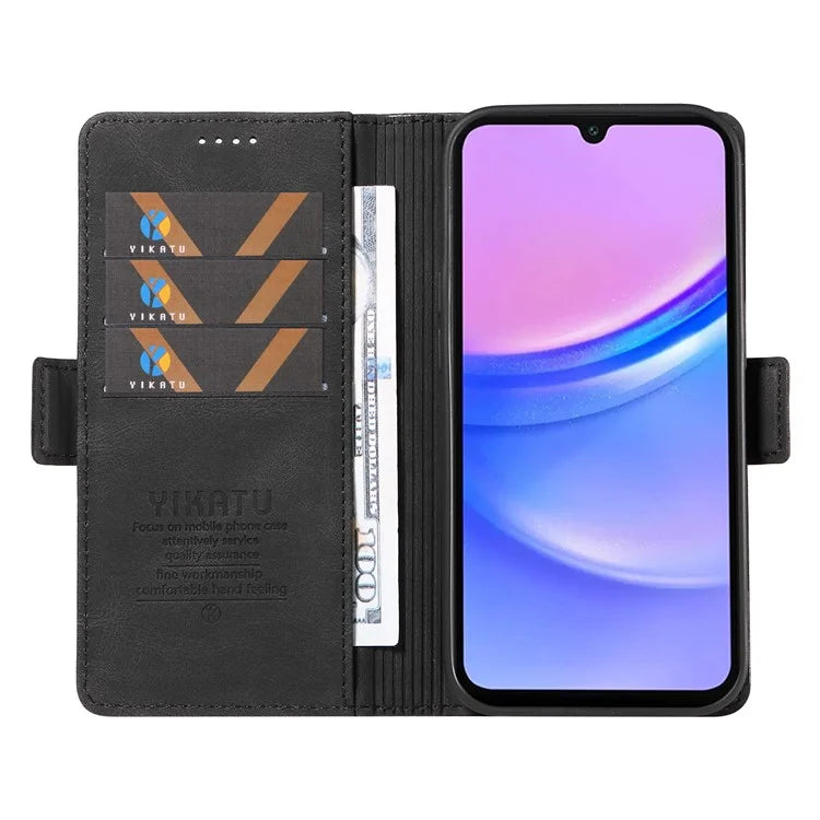 YIKATU YK-005 For Samsung Galaxy A16 5G Case PU Leather Wallet Phone Cover Skin Touch Feeling