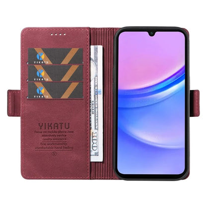 YIKATU YK-005 For Samsung Galaxy A16 5G Case PU Leather Wallet Phone Cover Skin Touch Feeling