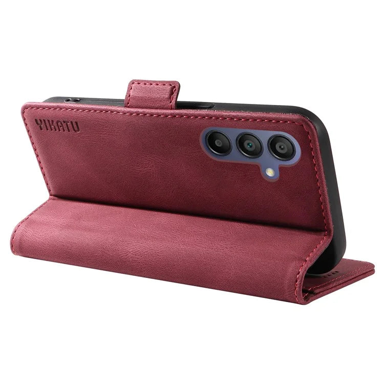 YIKATU YK-005 For Samsung Galaxy A16 5G Case PU Leather Wallet Phone Cover Skin Touch Feeling