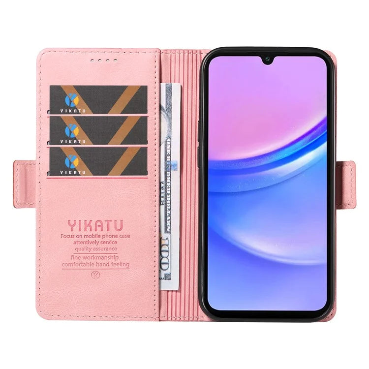 YIKATU YK-005 For Samsung Galaxy A16 5G Case PU Leather Wallet Phone Cover Skin Touch Feeling