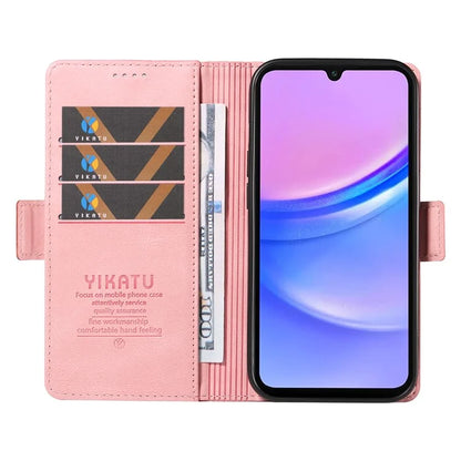 YIKATU YK-005 For Samsung Galaxy A16 5G Case PU Leather Wallet Phone Cover Skin Touch Feeling