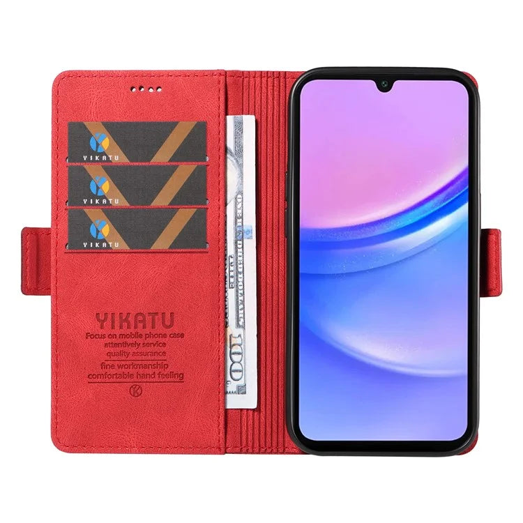 YIKATU YK-005 For Samsung Galaxy A16 5G Case PU Leather Wallet Phone Cover Skin Touch Feeling