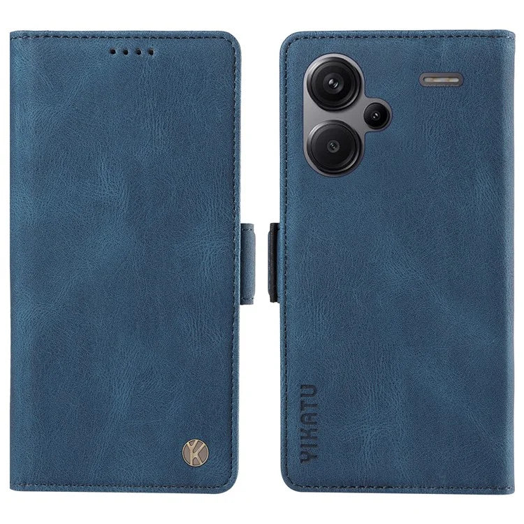 YIKATU YK-005 For Xiaomi Redmi Note 13 Pro+ 5G Case PU Leather Wallet Phone Cover Skin Touch Feeling