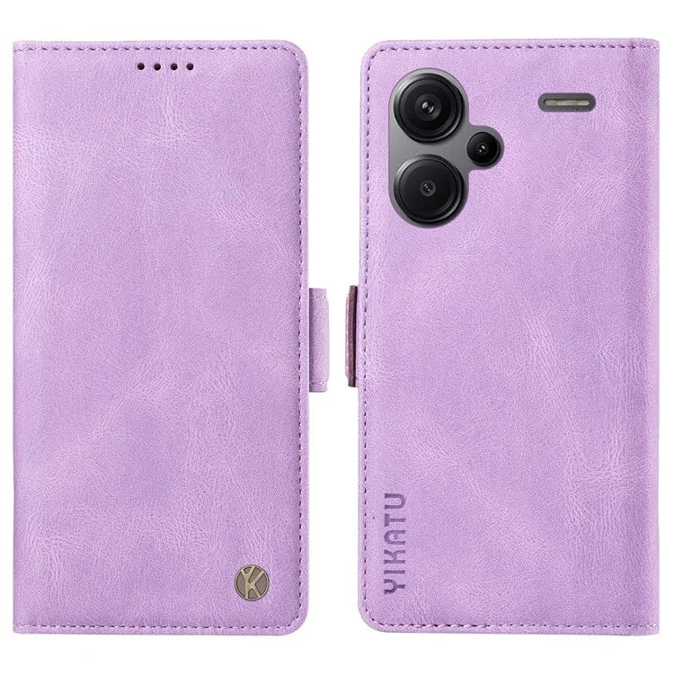 YIKATU YK-005 For Xiaomi Redmi Note 13 Pro+ 5G Case PU Leather Wallet Phone Cover Skin Touch Feeling