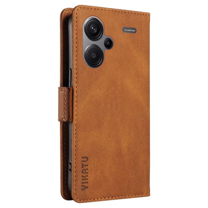YIKATU YK-005 For Xiaomi Redmi Note 13 Pro+ 5G Case PU Leather Wallet Phone Cover Skin Touch Feeling