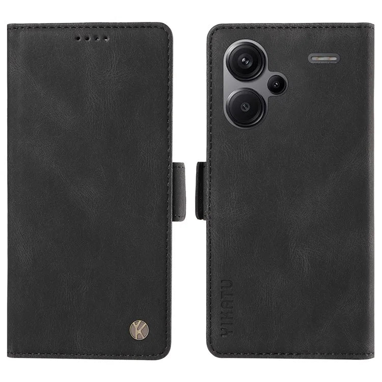 YIKATU YK-005 For Xiaomi Redmi Note 13 Pro+ 5G Case PU Leather Wallet Phone Cover Skin Touch Feeling