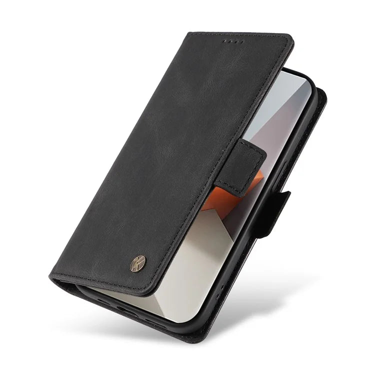 YIKATU YK-005 For Xiaomi Redmi Note 13 Pro+ 5G Case PU Leather Wallet Phone Cover Skin Touch Feeling