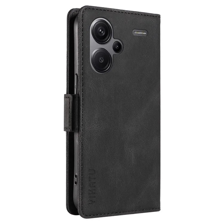 YIKATU YK-005 For Xiaomi Redmi Note 13 Pro+ 5G Case PU Leather Wallet Phone Cover Skin Touch Feeling