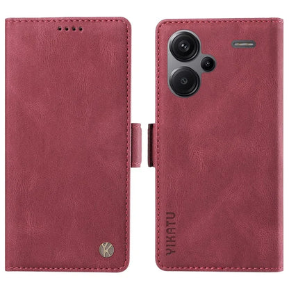 YIKATU YK-005 For Xiaomi Redmi Note 13 Pro+ 5G Case PU Leather Wallet Phone Cover Skin Touch Feeling
