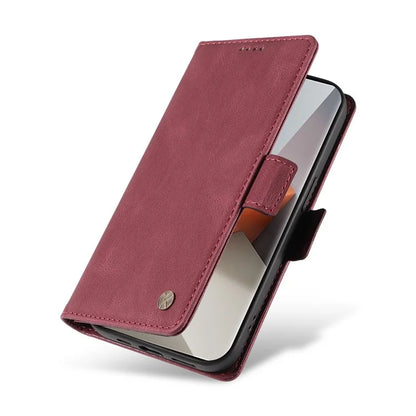 YIKATU YK-005 For Xiaomi Redmi Note 13 Pro+ 5G Case PU Leather Wallet Phone Cover Skin Touch Feeling