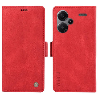 YIKATU YK-005 For Xiaomi Redmi Note 13 Pro+ 5G Case PU Leather Wallet Phone Cover Skin Touch Feeling