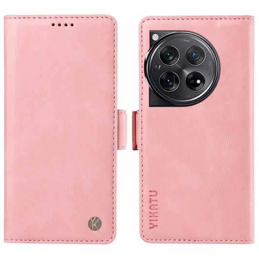 YIKATU YK-005 For OnePlus 12 5G Case PU Leather Wallet Phone Cover Skin Touch Feeling