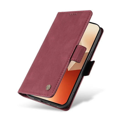 YIKATU YK-005 For Xiaomi Poco X6 5G / Redmi Note 13 Pro 5G Case PU Leather Wallet Phone Cover Skin Touch Feeling
