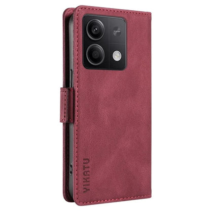 YIKATU YK-005 For Xiaomi Poco X6 5G / Redmi Note 13 Pro 5G Case PU Leather Wallet Phone Cover Skin Touch Feeling