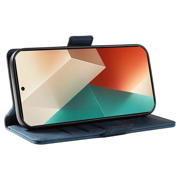 YIKATU YK-005 For Xiaomi Poco X6 5G / Redmi Note 13 Pro 5G Case PU Leather Wallet Phone Cover Skin Touch Feeling