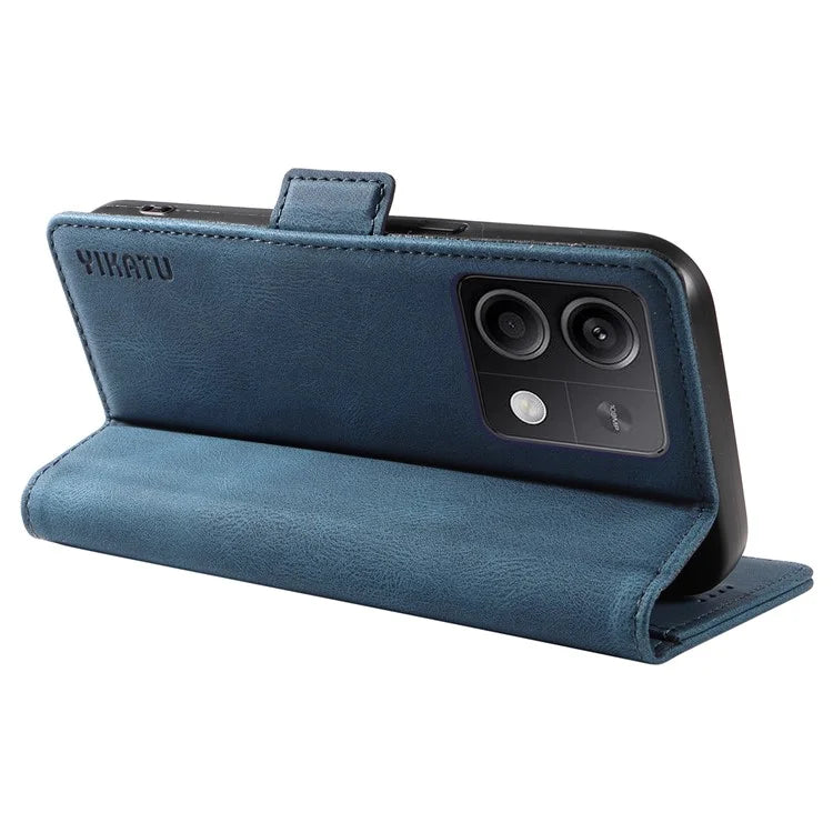 YIKATU YK-005 For Xiaomi Poco X6 5G / Redmi Note 13 Pro 5G Case PU Leather Wallet Phone Cover Skin Touch Feeling