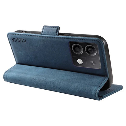 YIKATU YK-005 For Xiaomi Poco X6 5G / Redmi Note 13 Pro 5G Case PU Leather Wallet Phone Cover Skin Touch Feeling
