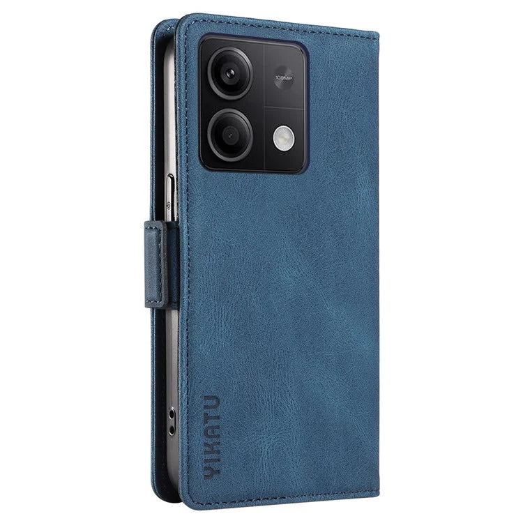 YIKATU YK-005 For Xiaomi Poco X6 5G / Redmi Note 13 Pro 5G Case PU Leather Wallet Phone Cover Skin Touch Feeling