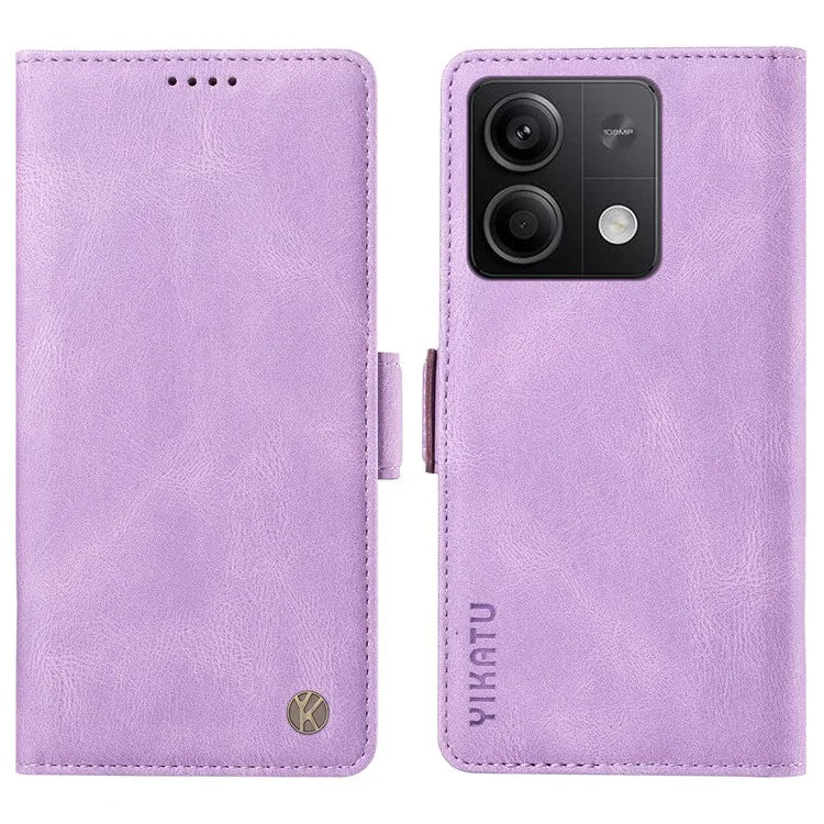 YIKATU YK-005 For Xiaomi Poco X6 5G / Redmi Note 13 Pro 5G Case PU Leather Wallet Phone Cover Skin Touch Feeling