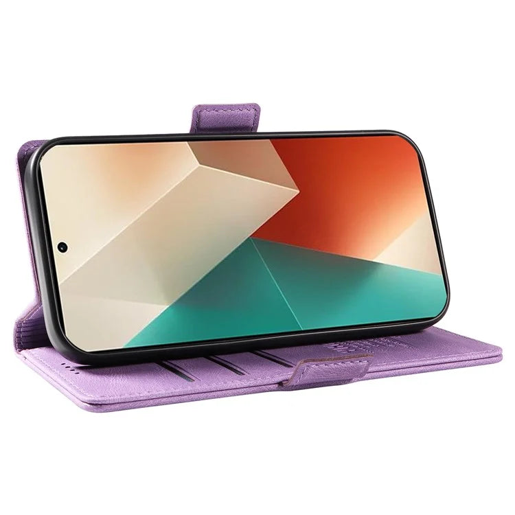 YIKATU YK-005 For Xiaomi Poco X6 5G / Redmi Note 13 Pro 5G Case PU Leather Wallet Phone Cover Skin Touch Feeling