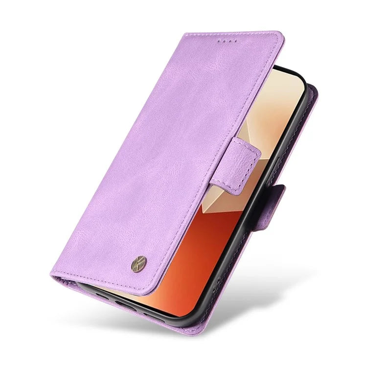 YIKATU YK-005 For Xiaomi Poco X6 5G / Redmi Note 13 Pro 5G Case PU Leather Wallet Phone Cover Skin Touch Feeling