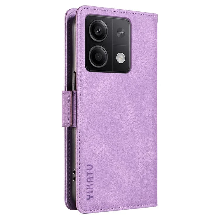 YIKATU YK-005 For Xiaomi Poco X6 5G / Redmi Note 13 Pro 5G Case PU Leather Wallet Phone Cover Skin Touch Feeling