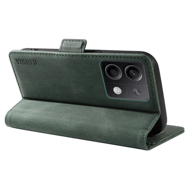 YIKATU YK-005 For Xiaomi Poco X6 5G / Redmi Note 13 Pro 5G Case PU Leather Wallet Phone Cover Skin Touch Feeling