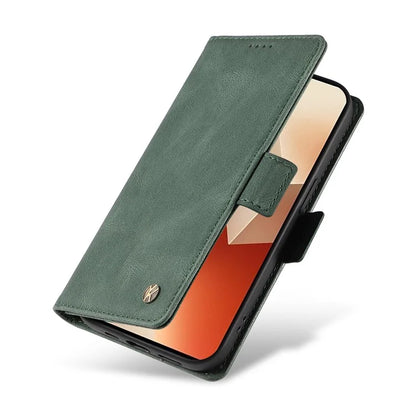 YIKATU YK-005 For Xiaomi Poco X6 5G / Redmi Note 13 Pro 5G Case PU Leather Wallet Phone Cover Skin Touch Feeling