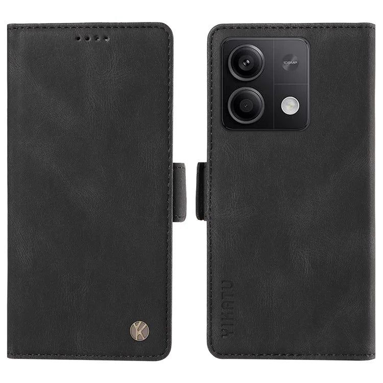 YIKATU YK-005 For Xiaomi Poco X6 5G / Redmi Note 13 Pro 5G Case PU Leather Wallet Phone Cover Skin Touch Feeling