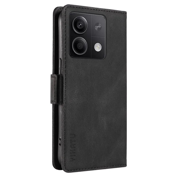 YIKATU YK-005 For Xiaomi Poco X6 5G / Redmi Note 13 Pro 5G Case PU Leather Wallet Phone Cover Skin Touch Feeling