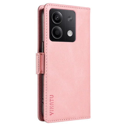 YIKATU YK-005 For Xiaomi Poco X6 5G / Redmi Note 13 Pro 5G Case PU Leather Wallet Phone Cover Skin Touch Feeling