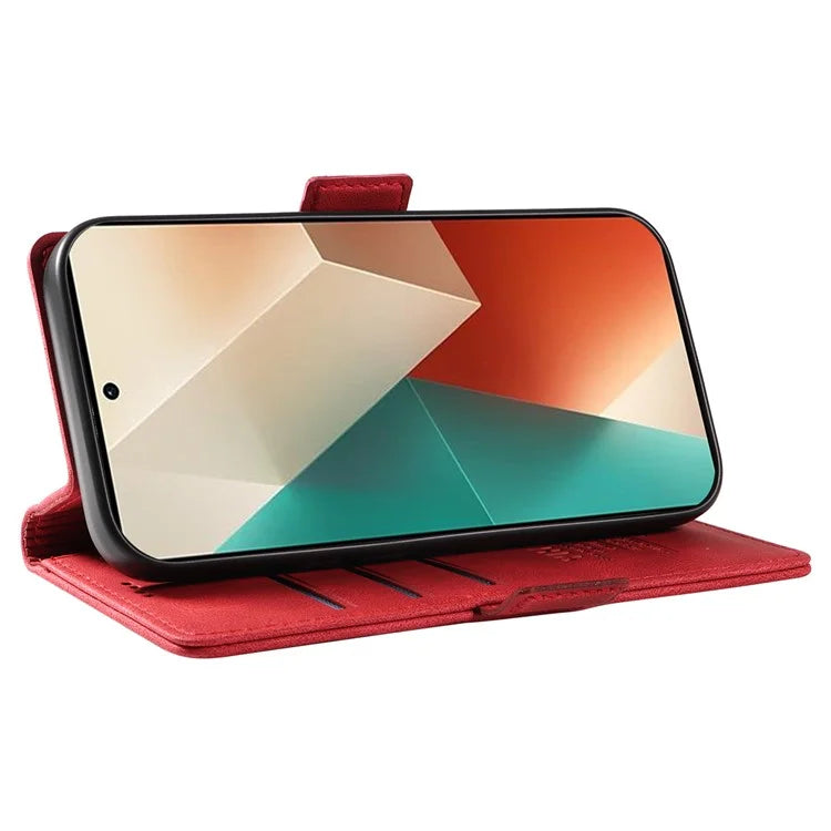 YIKATU YK-005 For Xiaomi Poco X6 5G / Redmi Note 13 Pro 5G Case PU Leather Wallet Phone Cover Skin Touch Feeling