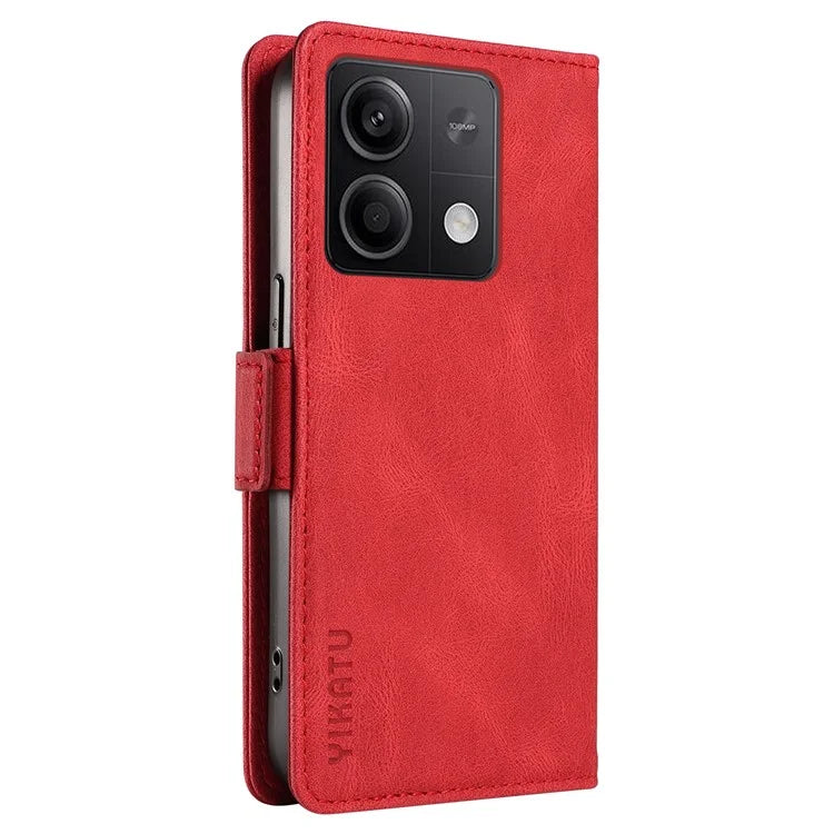YIKATU YK-005 For Xiaomi Poco X6 5G / Redmi Note 13 Pro 5G Case PU Leather Wallet Phone Cover Skin Touch Feeling