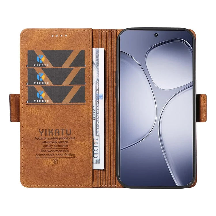 YIKATU YK-005 For Xiaomi Redmi K70 Ultra Case PU Leather Wallet Phone Cover Skin Touch Feeling