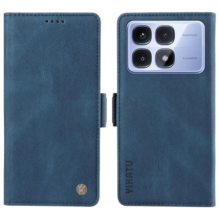 YIKATU YK-005 For Xiaomi Redmi K70 Ultra Case PU Leather Wallet Phone Cover Skin Touch Feeling