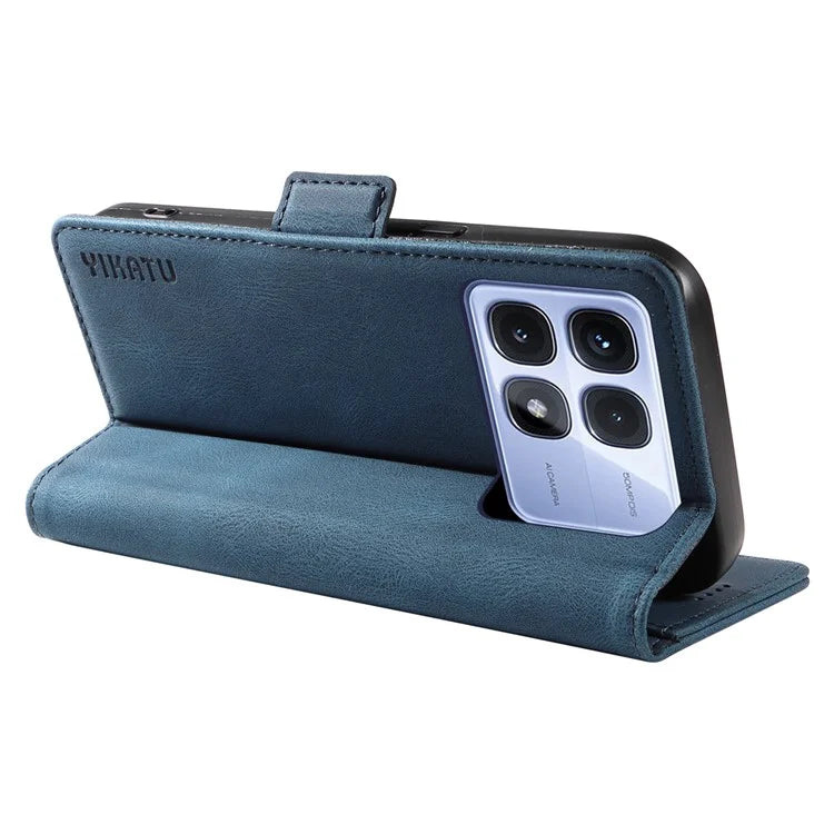 YIKATU YK-005 For Xiaomi Redmi K70 Ultra Case PU Leather Wallet Phone Cover Skin Touch Feeling