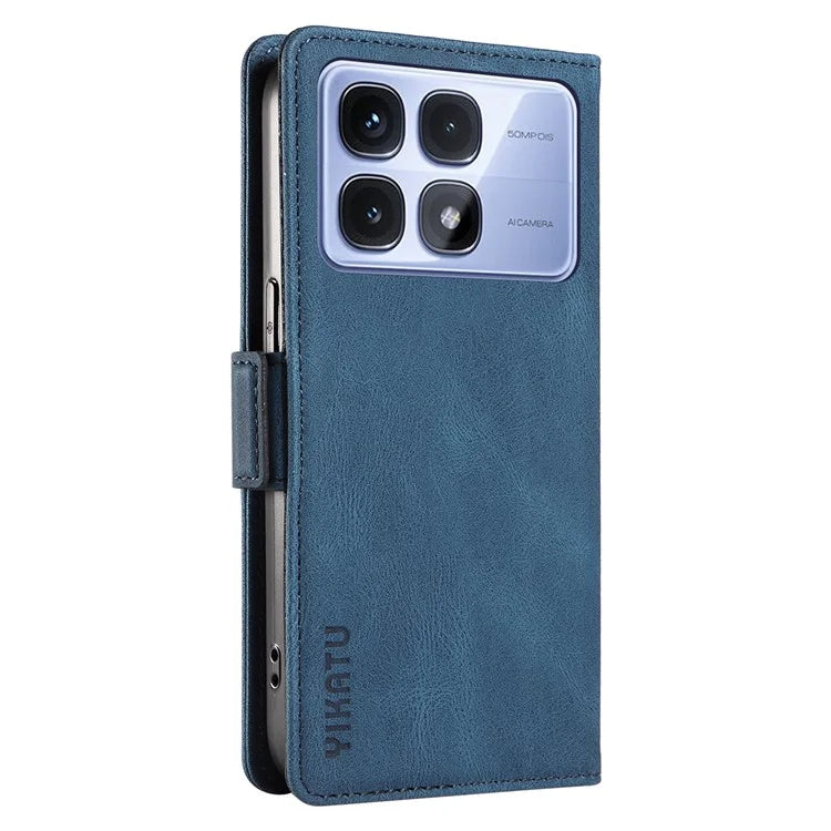 YIKATU YK-005 For Xiaomi Redmi K70 Ultra Case PU Leather Wallet Phone Cover Skin Touch Feeling