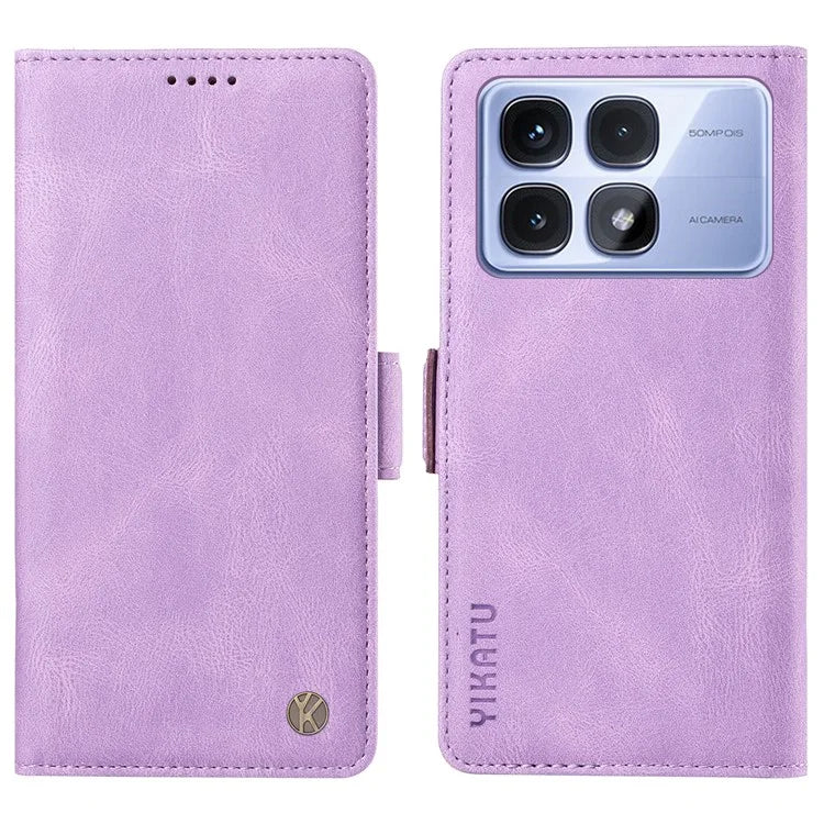 YIKATU YK-005 For Xiaomi Redmi K70 Ultra Case PU Leather Wallet Phone Cover Skin Touch Feeling