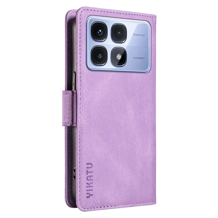 YIKATU YK-005 For Xiaomi Redmi K70 Ultra Case PU Leather Wallet Phone Cover Skin Touch Feeling