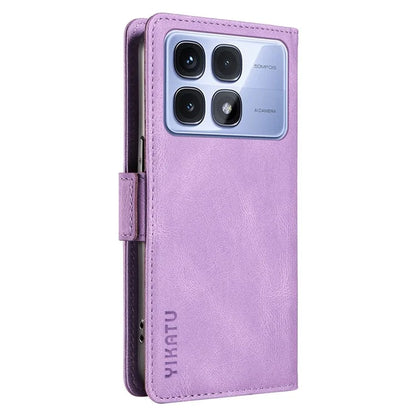 YIKATU YK-005 For Xiaomi Redmi K70 Ultra Case PU Leather Wallet Phone Cover Skin Touch Feeling