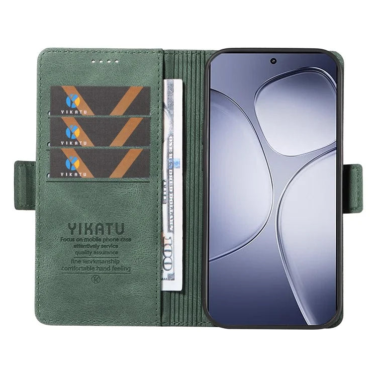 YIKATU YK-005 For Xiaomi Redmi K70 Ultra Case PU Leather Wallet Phone Cover Skin Touch Feeling