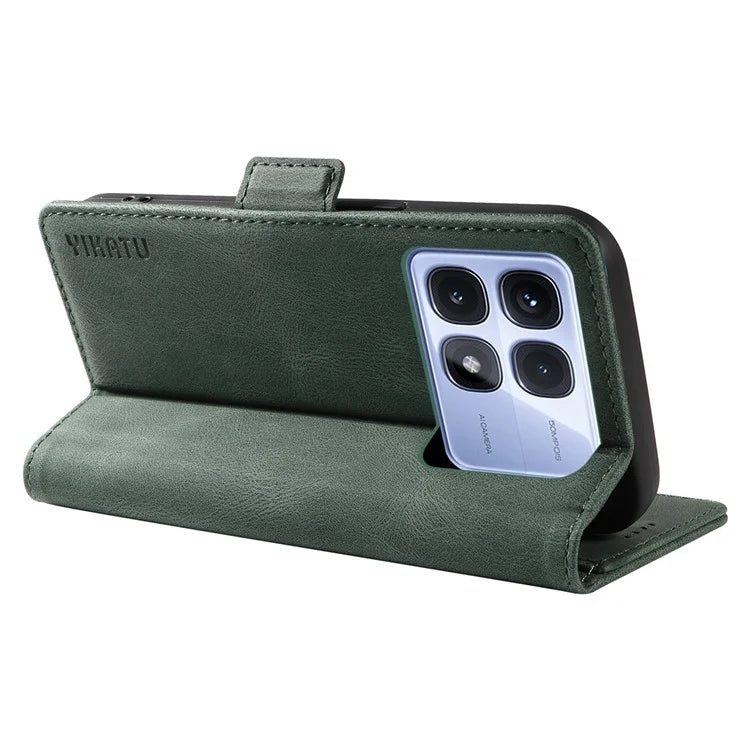 YIKATU YK-005 For Xiaomi Redmi K70 Ultra Case PU Leather Wallet Phone Cover Skin Touch Feeling