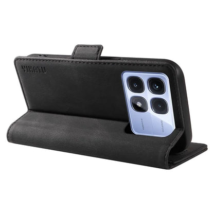 YIKATU YK-005 For Xiaomi Redmi K70 Ultra Case PU Leather Wallet Phone Cover Skin Touch Feeling