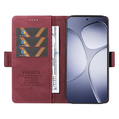 YIKATU YK-005 For Xiaomi Redmi K70 Ultra Case PU Leather Wallet Phone Cover Skin Touch Feeling